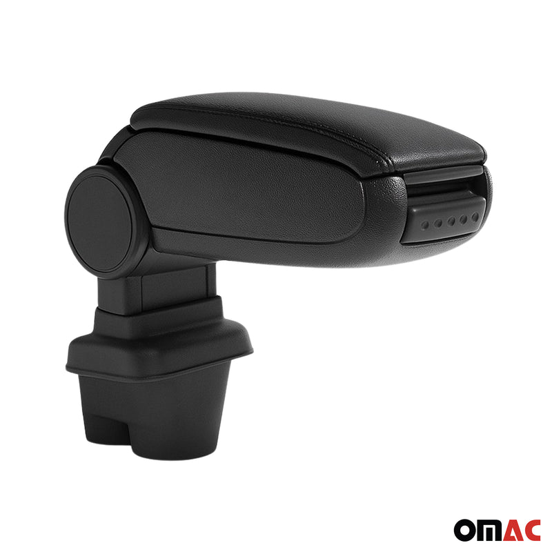 Mittelarmlehne Armlehne Mittelkonsole für Peugeot 207 2006-2012 PU-Leder Schwarz