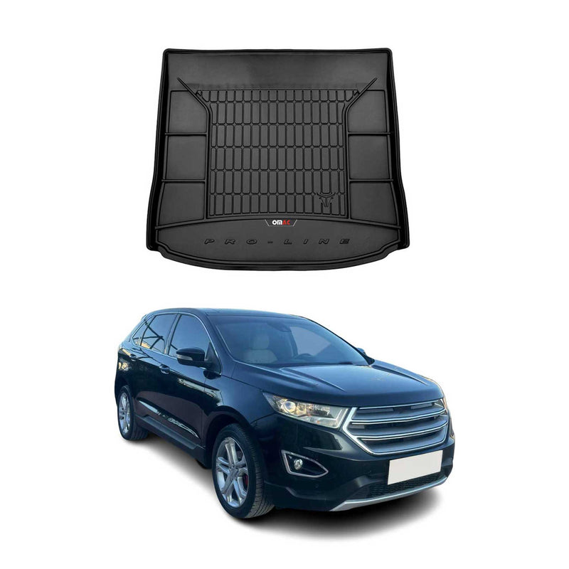 OMAC Gummi Kofferraumwanne für Ford Edge 2014-2024 TPE Laderaumwanne Schwarz