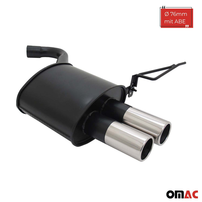 Novus Sportauspuff für BMW E90 / E91 2x76mm Endschalldämpfer mit ABE