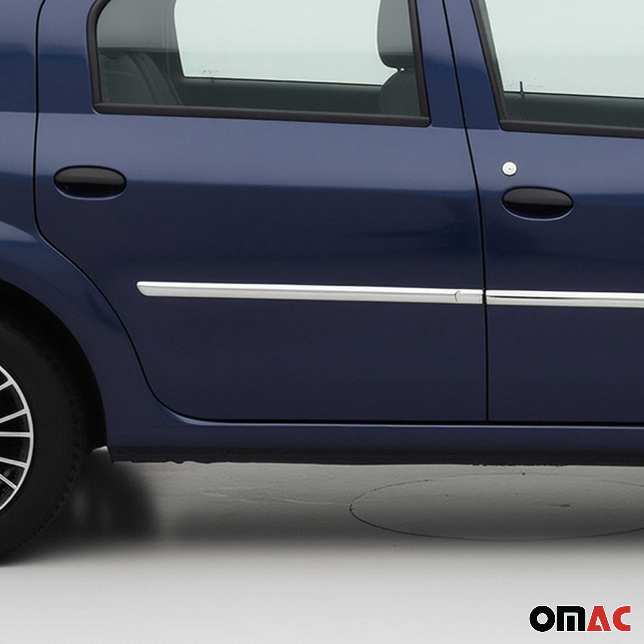 Seitentürleiste Türschutzleiste für Dacia Logan Stufenheck 2005-2012 Chrom 4x