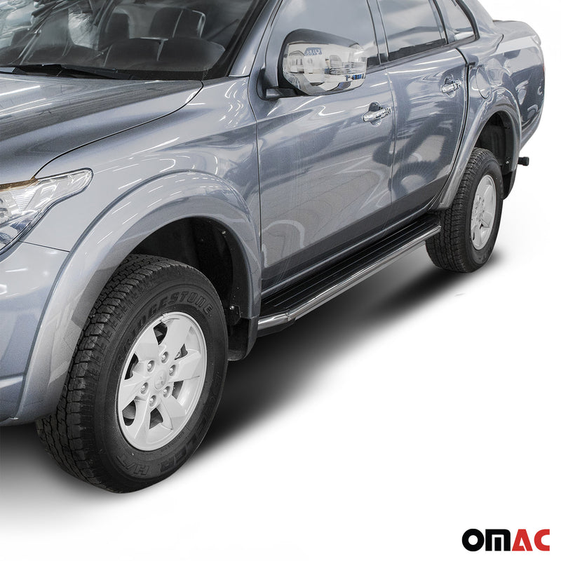Trittbretter Seitenschweller für Mitsubishi L200 2015-2025 ABE Alu