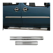 Seitentürleiste Türleisten Türschutzleiste für Fiat Doblo 2000-2006 Edelstahl 4x