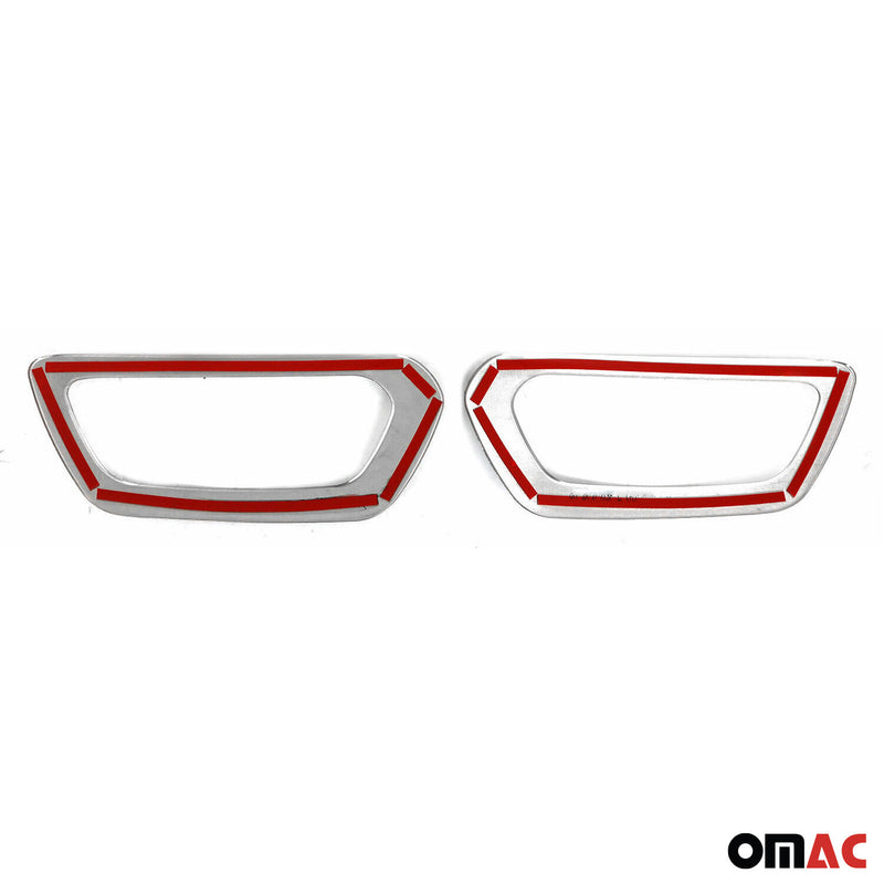 Nebelscheinwerfer Rahmen Umrandung für Ford Transit 2019-2025 Edelstahl 2x