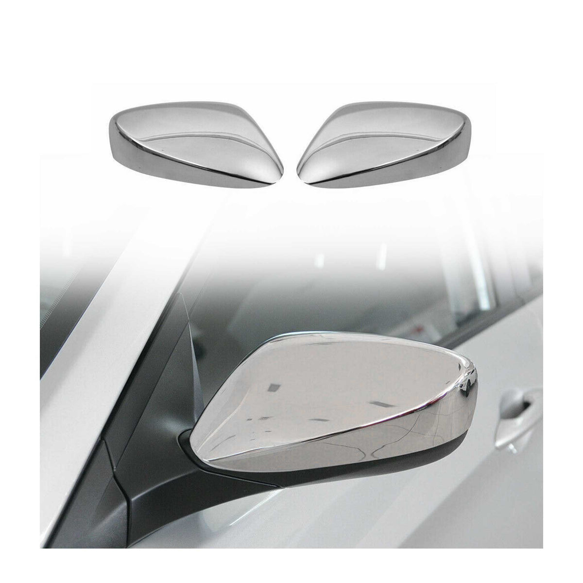 Spiegelkappen Spiegelabdeckung für Hyundai Elantra mk5 2010-15 Edelstahl Chrom