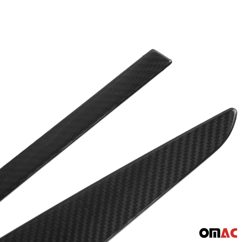 Seitentürleiste Türschutzleiste für Renault Clio 2012-19 Kohlefaser Schwarz 4x