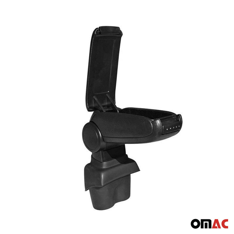 Mittelarmlehne Armlehne Mittelkonsole für VW Caddy 2003-2020 PU-Leder Schwarz