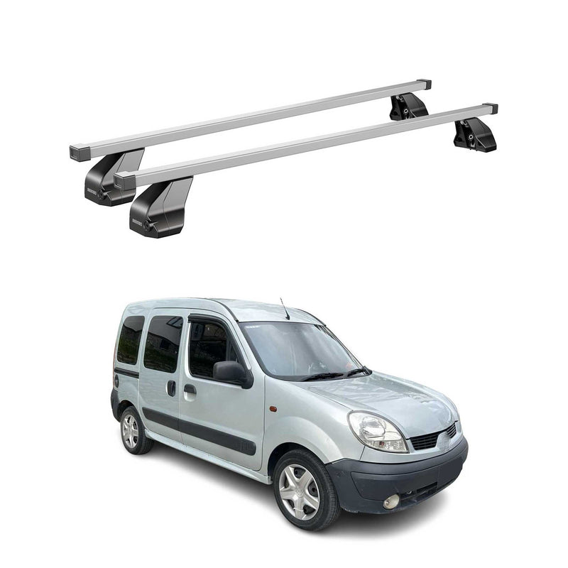 Menabo Dachträger für Renault Kangoo Express 1997-2007 75kg Stahl Silber 2x