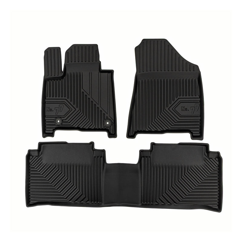 Fußmatten Gummimatten für Hyundai Santa Fe V 2023-25 7Sitze 1. und 2. Reihe 3tlg