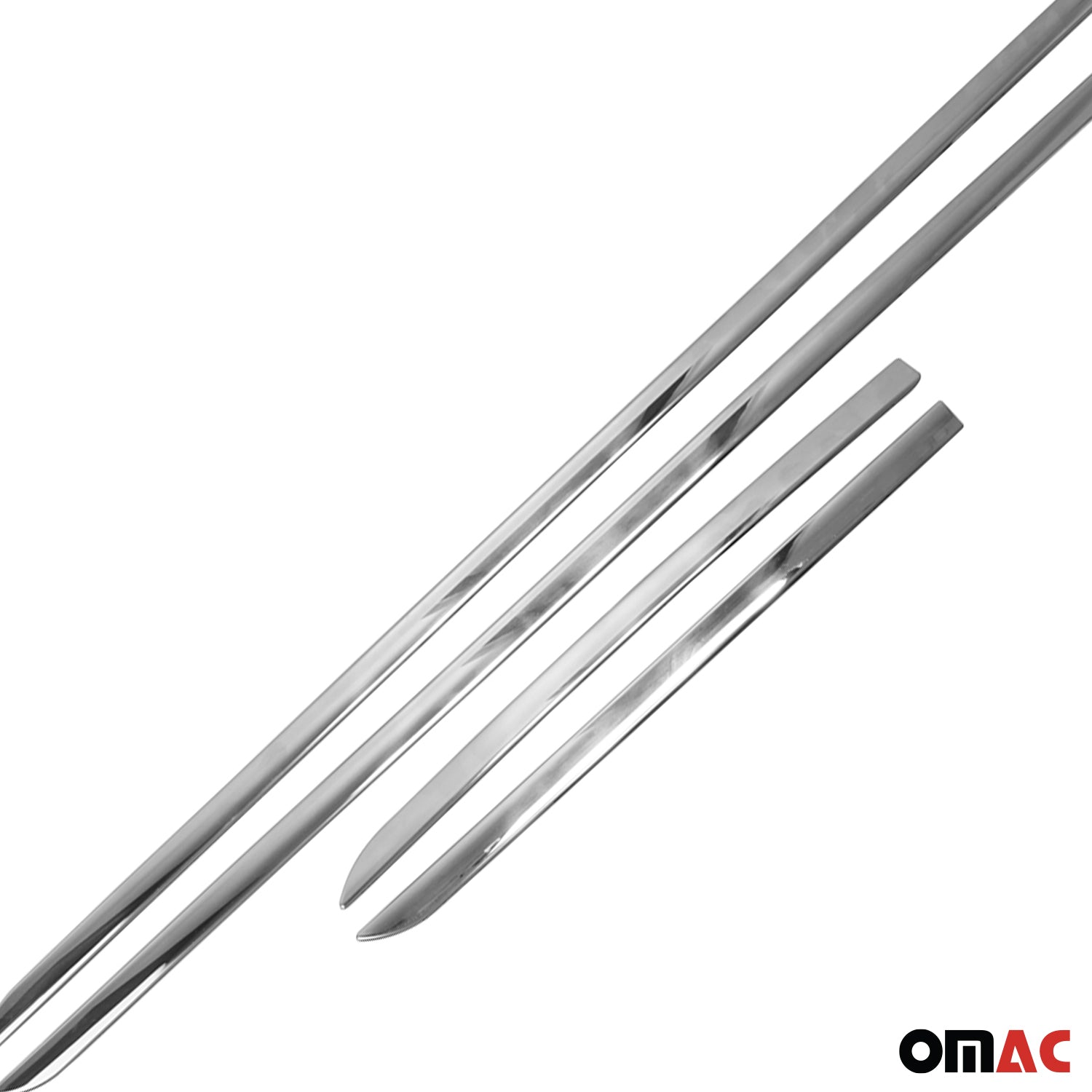 Seitentürleiste Türschutzleiste für Smart 453 454 Forfour 90/41cm Edelstahl 4x