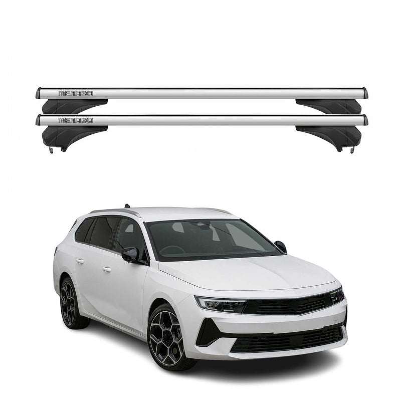 Menabo Dachträger Grundtäger für Opel Astra L 2022-2025 Aluminium Silber 2 tlg
