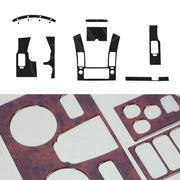 Innenraum Dekor Cockpit für Nissan Navara D40 2005-2015 Wurzelholz Optik 17tlg