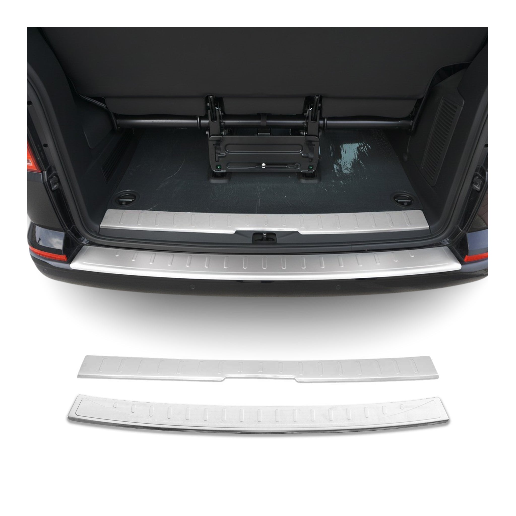 Ladekantenschutz & Stoßstange Satz für VW T6 T6.1 alle 2015-2024 Einzeltür Chrom