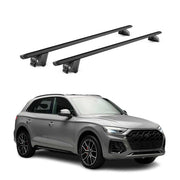 Dachträger Grundtäger für Audi Q5 mk3 2025-2026 100kg Alu Schwarz 2 tlg ABE
