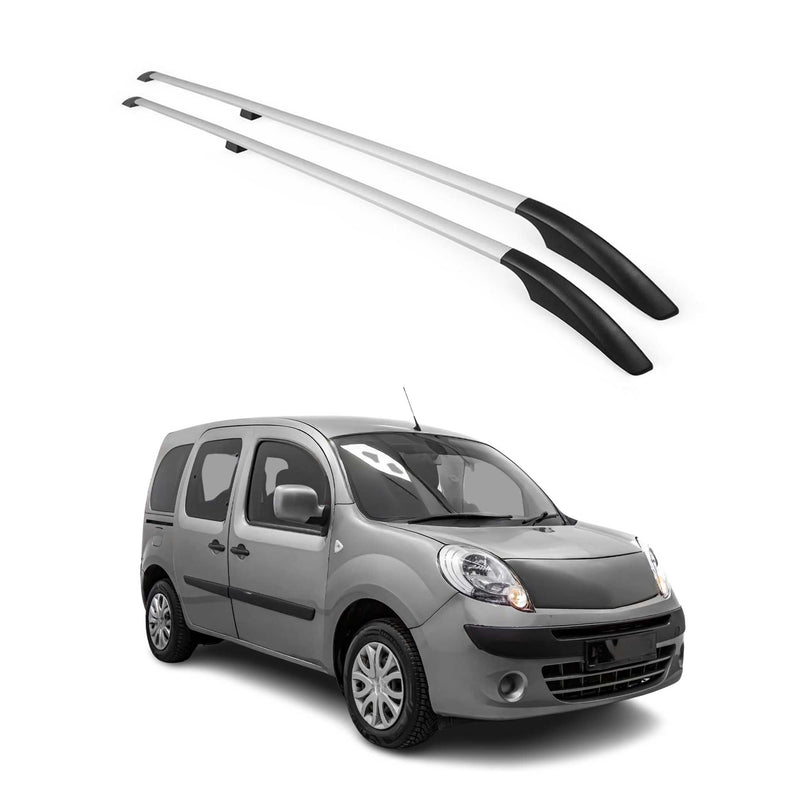 Dachreling Dachgepäckträger für Renault Kangoo 2008-2021 L1 Alu Grau