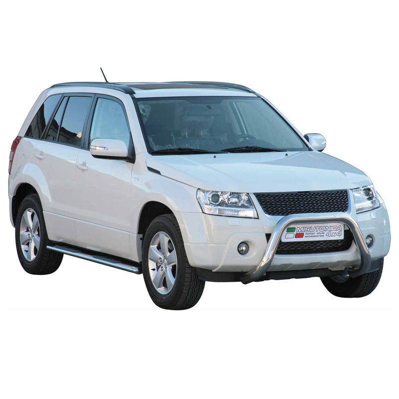 Frontbügel Frontschutzbügel für Suzuki Grand Vitara 2009-2011 ø76mm Stahl Silber