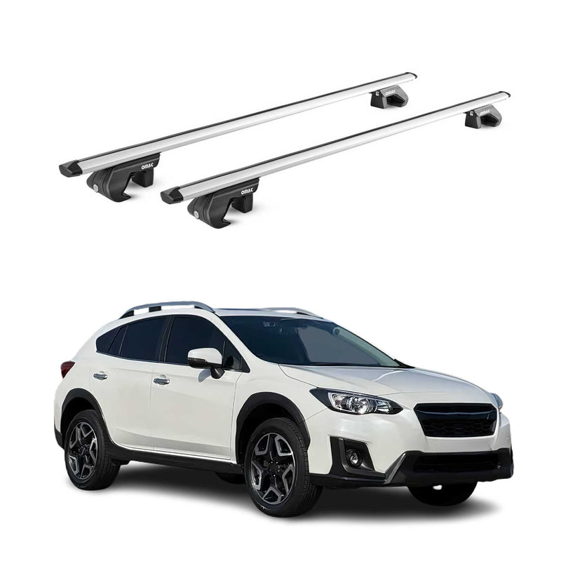 Dachträger Grundtäger für Subaru XV mk2 2017-2025 90kg Alu Silber 2 tlg ABE