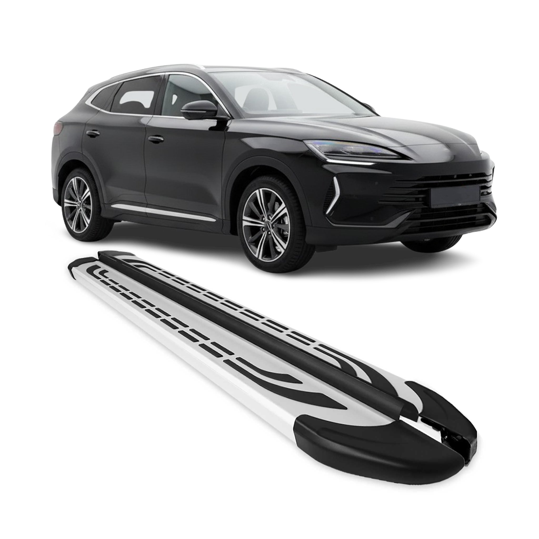 Trittbretter Seitenbretter für BYD Seal U SUV 2024-26 Silber Aluminium 2x
