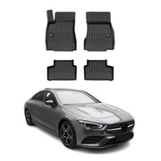 OMAC Gummi Fußmatten für Mercedes CLA C118 2019-2026 Premium Gummi Schwarz 4tlg