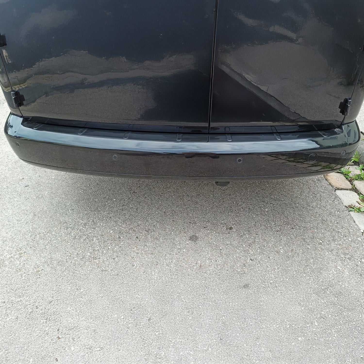 Ladekantenschutz Stoßstange für VW Caddy III 2003-15 Pre-FL Acryl glänz schwarz