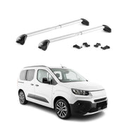 Dachträger Grundtäger für Fiat Doblo 2024-2026 5Tür 100kg Alu Silber 2 tlg ABE