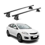 Stahl Dachträger für Mazda CX-7 2006-2012 TÜV Abschließbar 75 kg 2tlg Schwarz