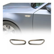 Blinkerrahmen Signalblende Seitenblinker für BMW 3er E91 2005-2013 Edelstahl 2x