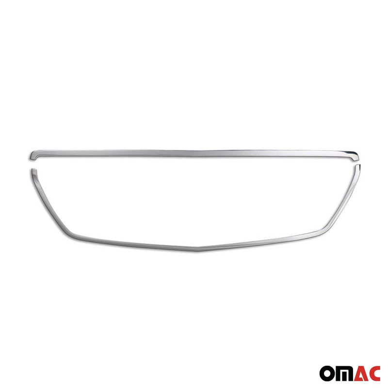 Kühlergrill Leisten Grillleisten für Mercedes Sprinter 2006-2018 Chrom Silber 2x