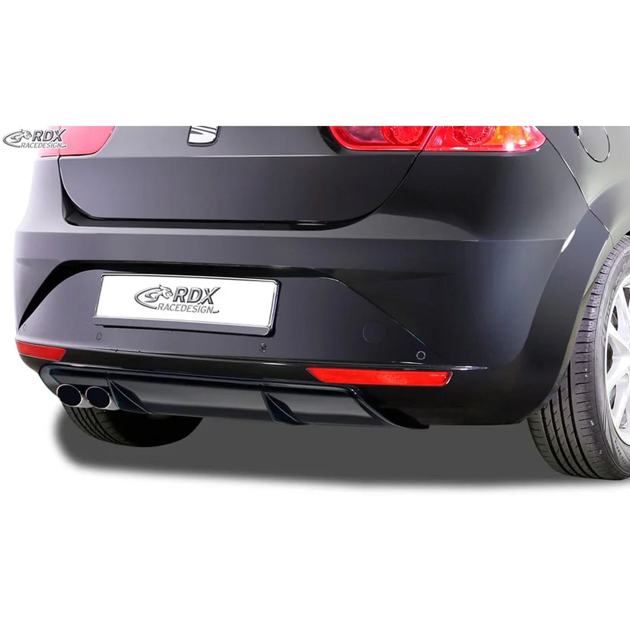 RDX Heckschürzenansatz Diffuser für Seat Leon 1P Facelift 2009-12 exkl. FR/Cupra