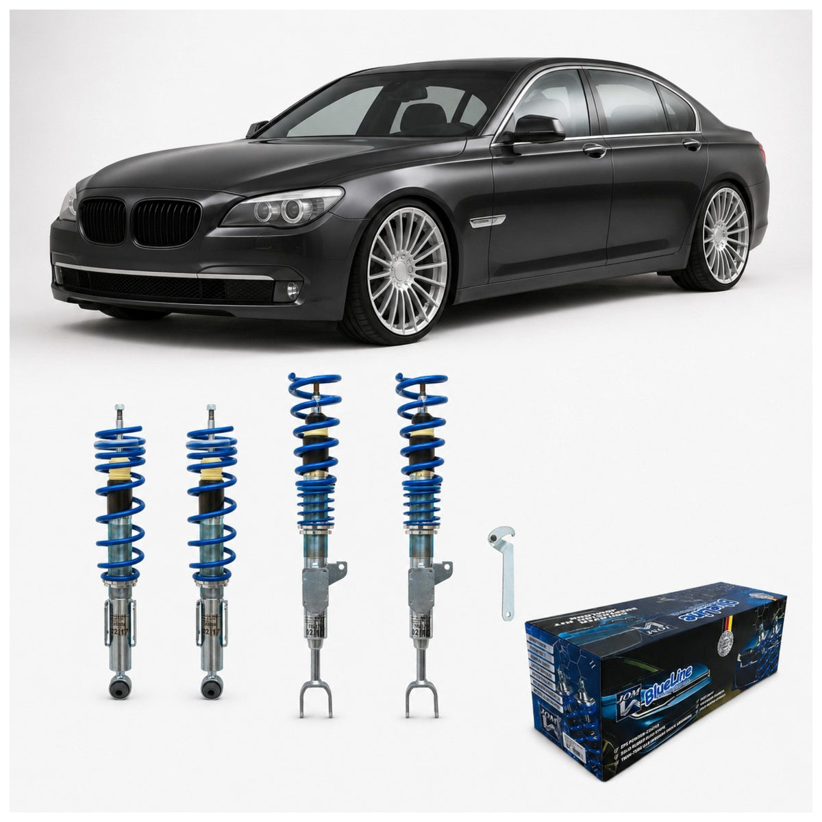 JOM BlueLine Gewindefahrwerk für BMW 7er (F01/7L) Limousine ab 11/2008-