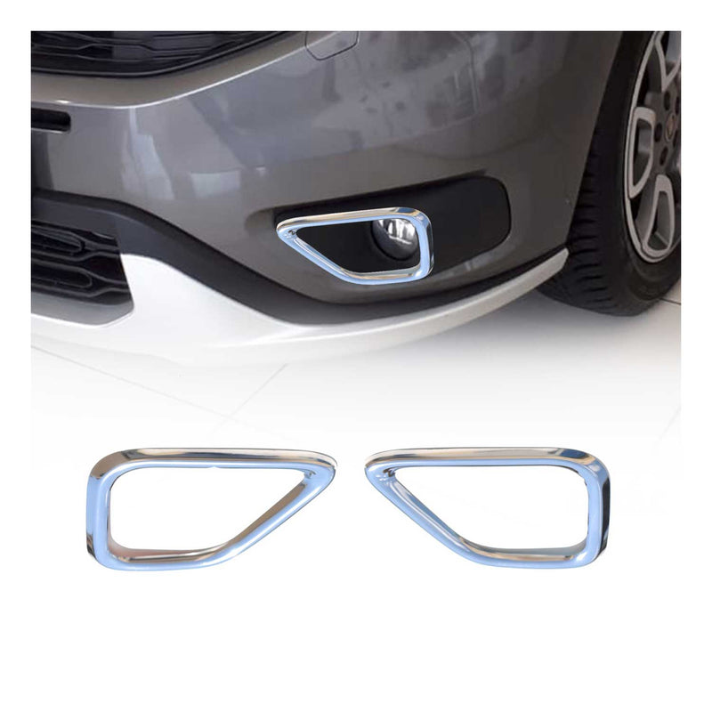 Nebelscheinwerfer Rahmen Umrandung für Fiat Doblo 2014-2022 Edelstahl Silber 2x