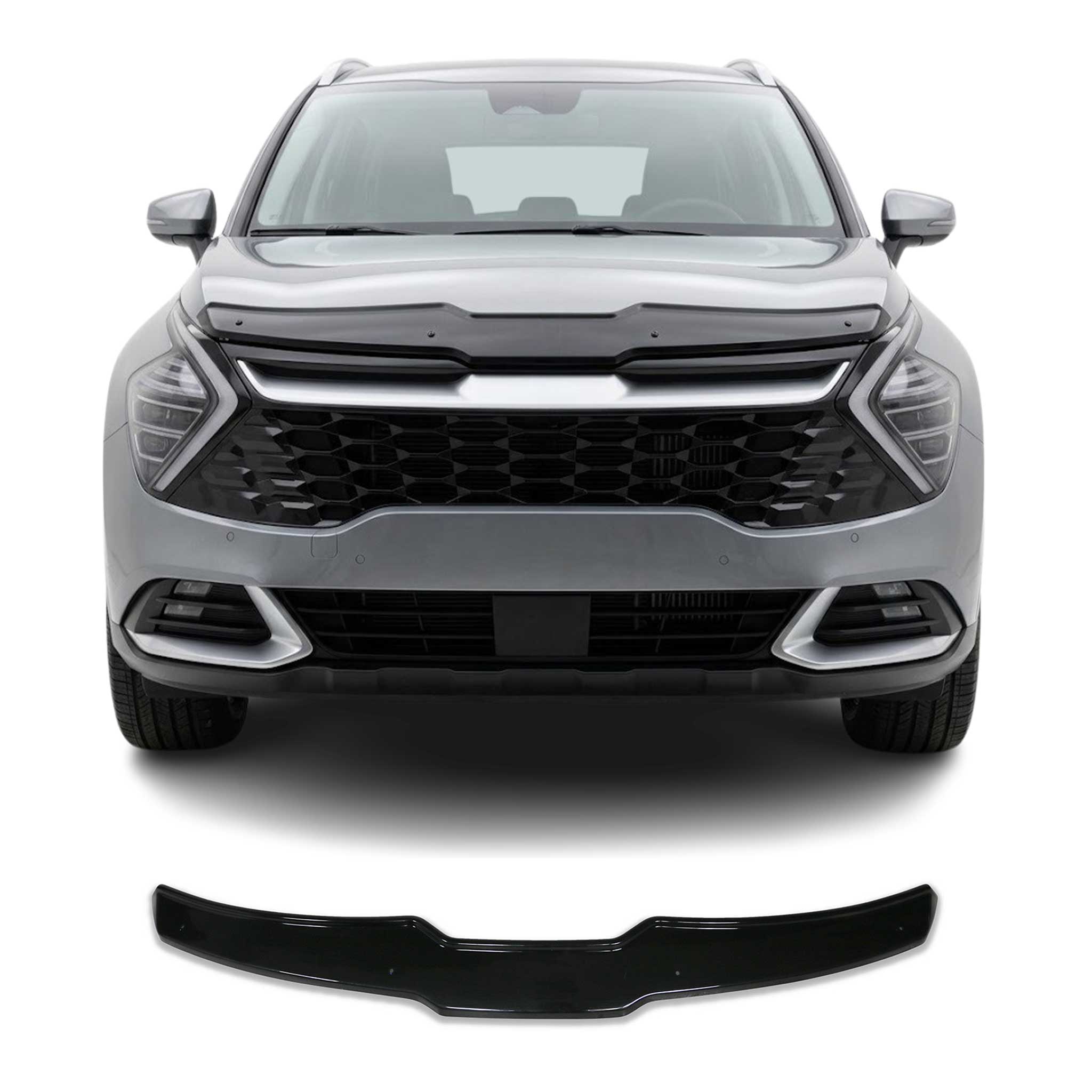Motorhaube Deflektor Insektenschutz für Kia Sportage NQ5 2023-2026 Dunkel