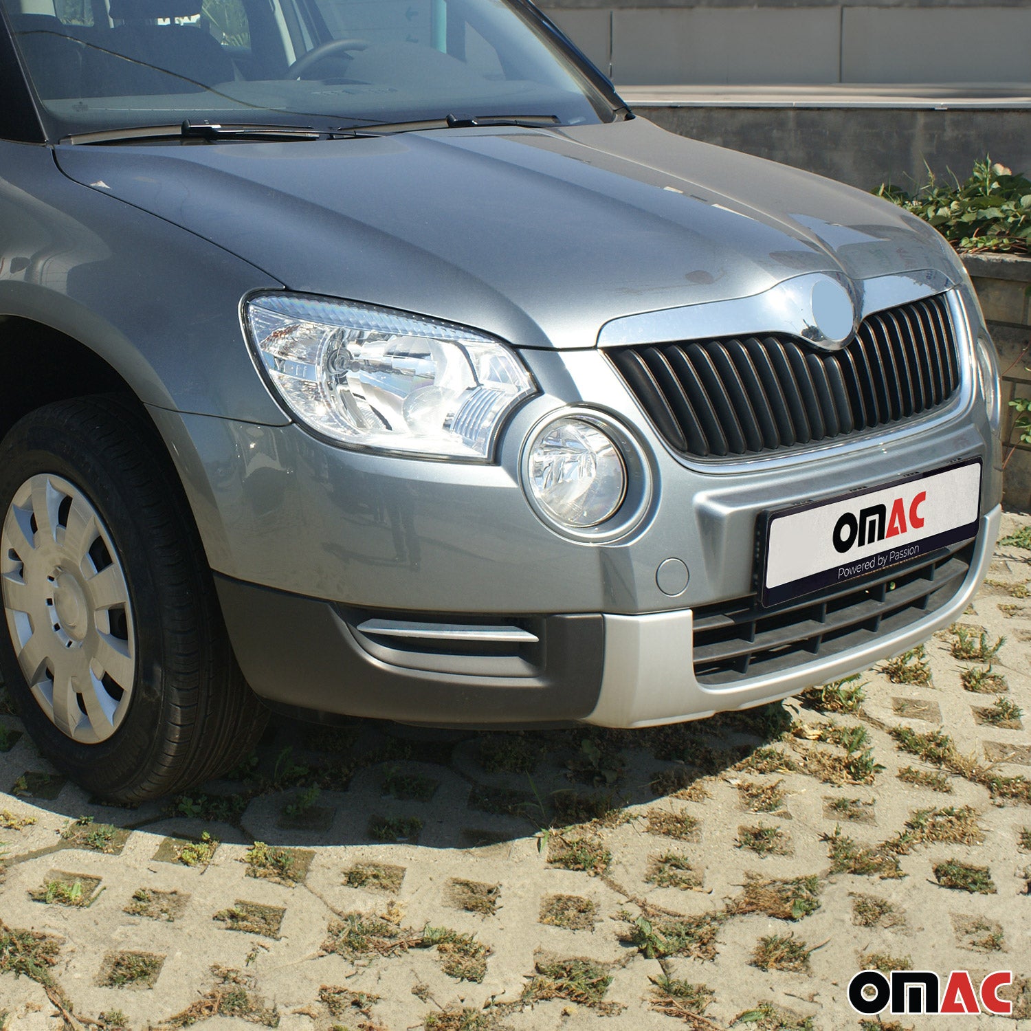 Nebelscheinwerfer Rahmen Umrandung für Skoda Yeti 2010-2013 Edelstahl Chrom 2x