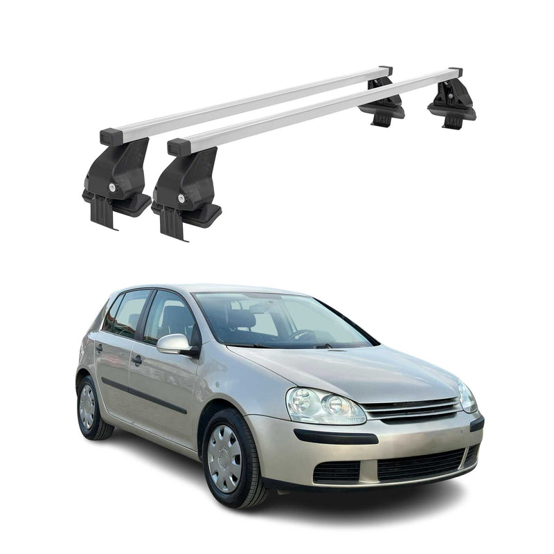 Menabo Dachträger Grundtäger für VW Golf 2003-2008 3tür 50kg Stahl Silber 2 tlg