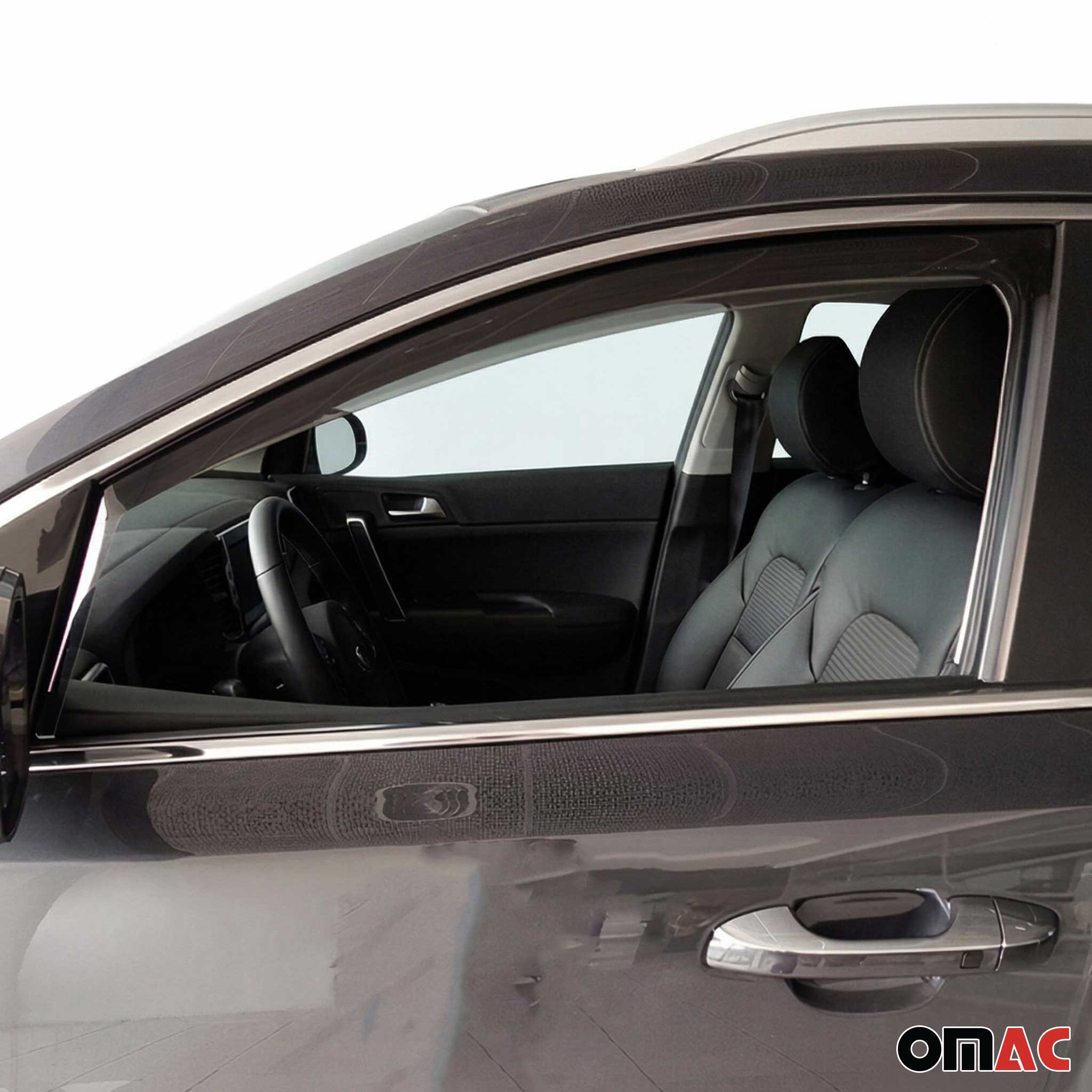 Windabweiser Regenabweiser für Kia Sportage 2015-2021 Dunkel Acryl 2tlg