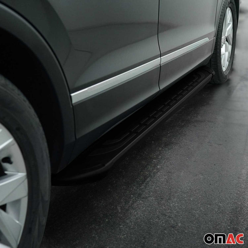 Trittbretter Schweller Seitenbretter für Chevrolet Captiva 2006-2019 Alu Schwarz