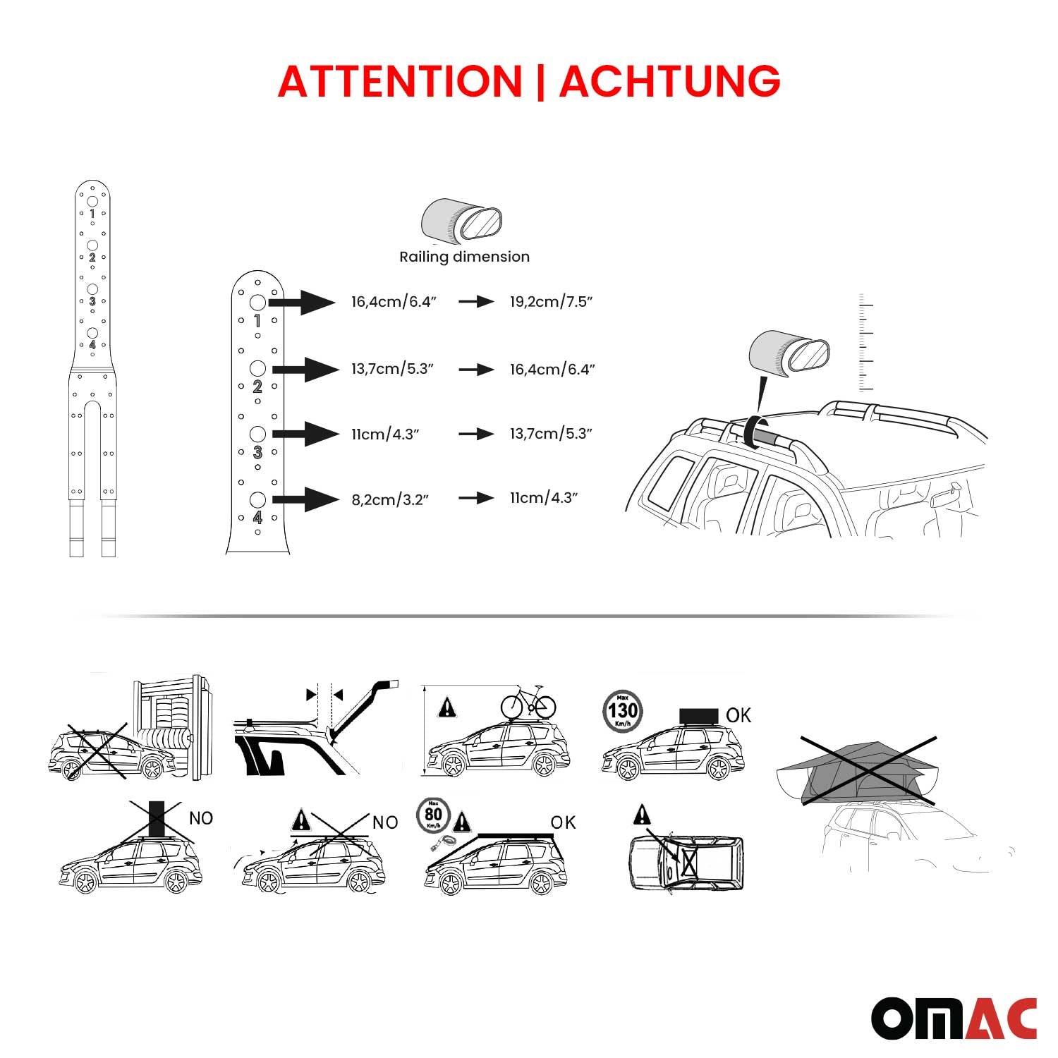 Dachträger Grundtäger für Omoda 7 2025-2026 100kg Aluminium Silber 2 tlg ABE