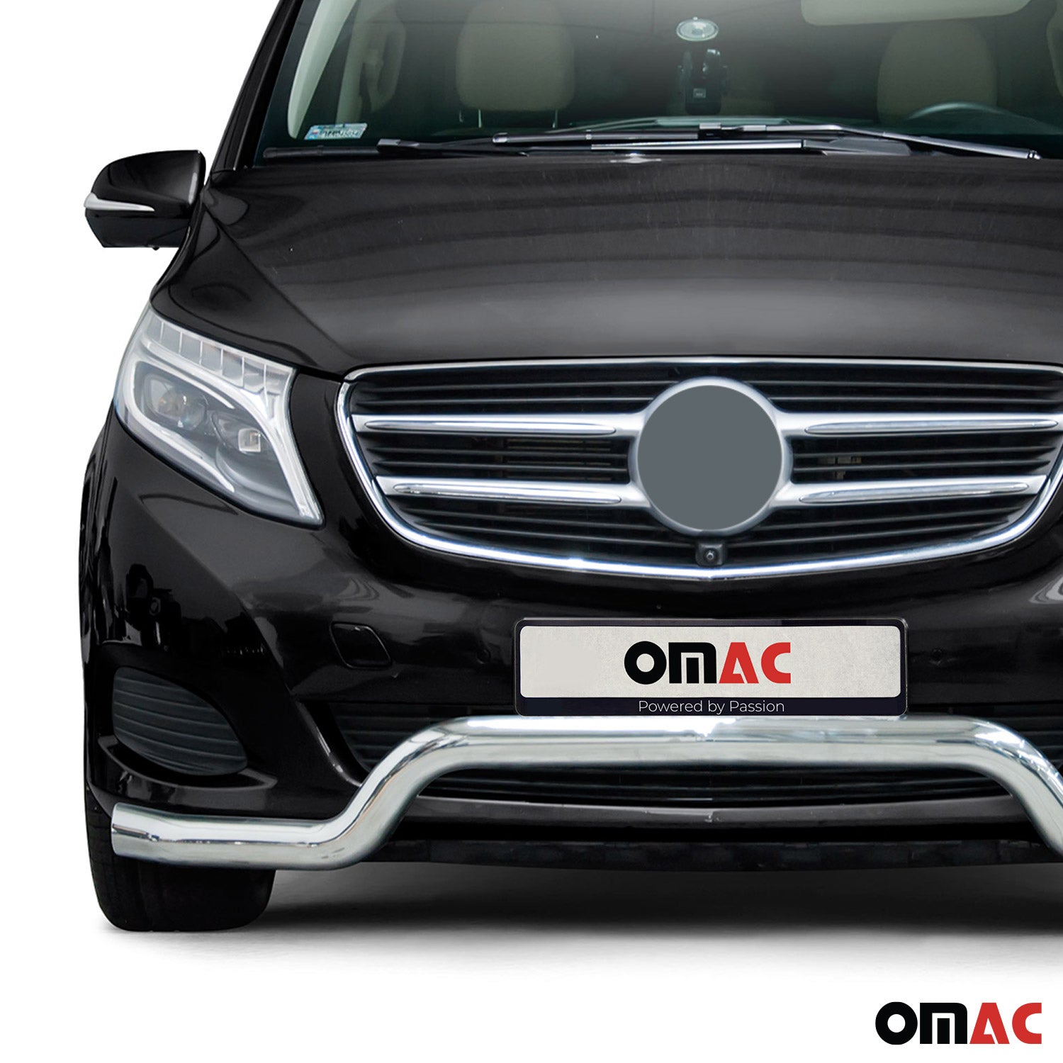 Frontbügel Frontschutzbügel für Mercedes Klasse 2014-2019 Low Stahl ABE Silber