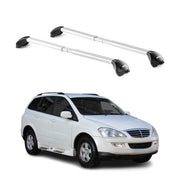 Dachträger Grundtäger für Ssangyong Kyron 2005-2014 5 tür 100kg Alu Grau 2x ABE