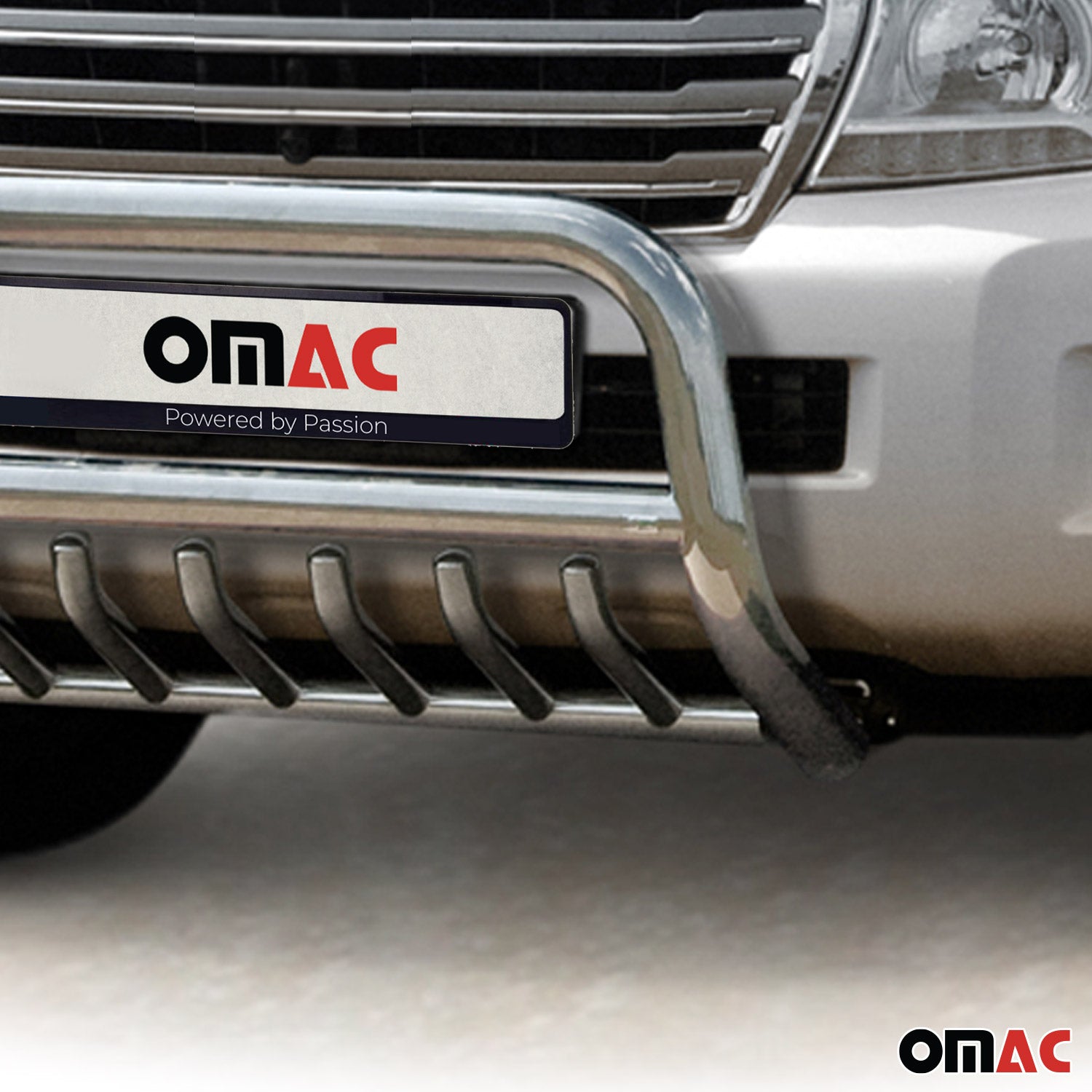 Frontbügel Frontschutzbügel für Toyota Land Cruiser V8 2012-16 ABE Stahl Silber