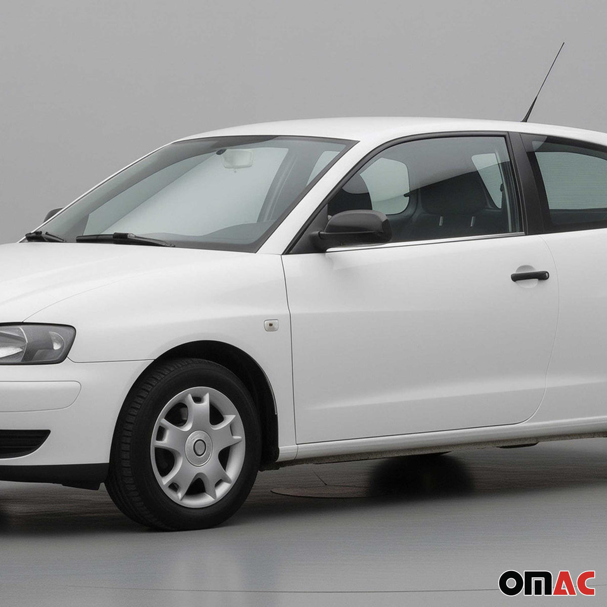 Spiegelabdeckung Spiegelkappen für Seat Cordoba 6K 1999-2002 Dark Abs Chrom