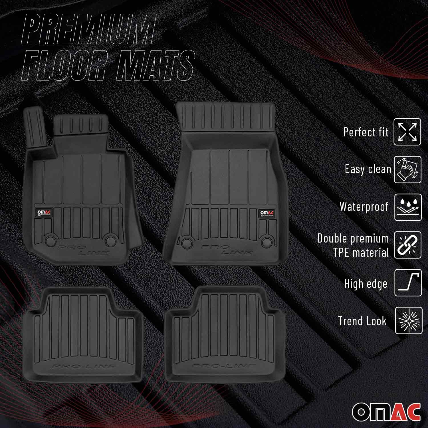 OMAC Gummi Fußmatten für BMW 3er G20 G21 2019-2026 Premium TPE Automatten 4tlg