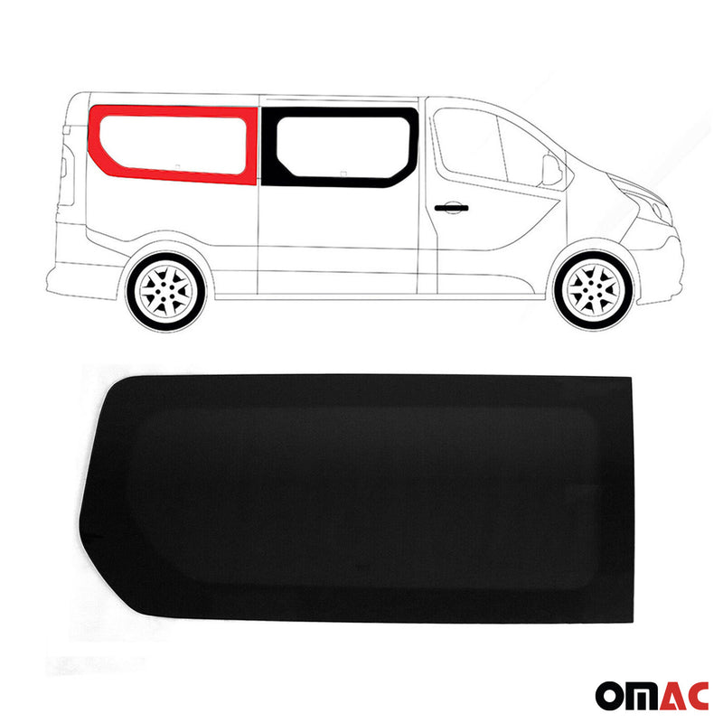 Seitenfenster Auto Fenster für Opel Vivaro 2014-2019 Rechts Auto L2 Schwarz