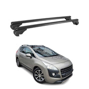 Dachträger für Peugeot 3008 2009-2016 Gepäckträger Grundträger Alu Schwarz 2x