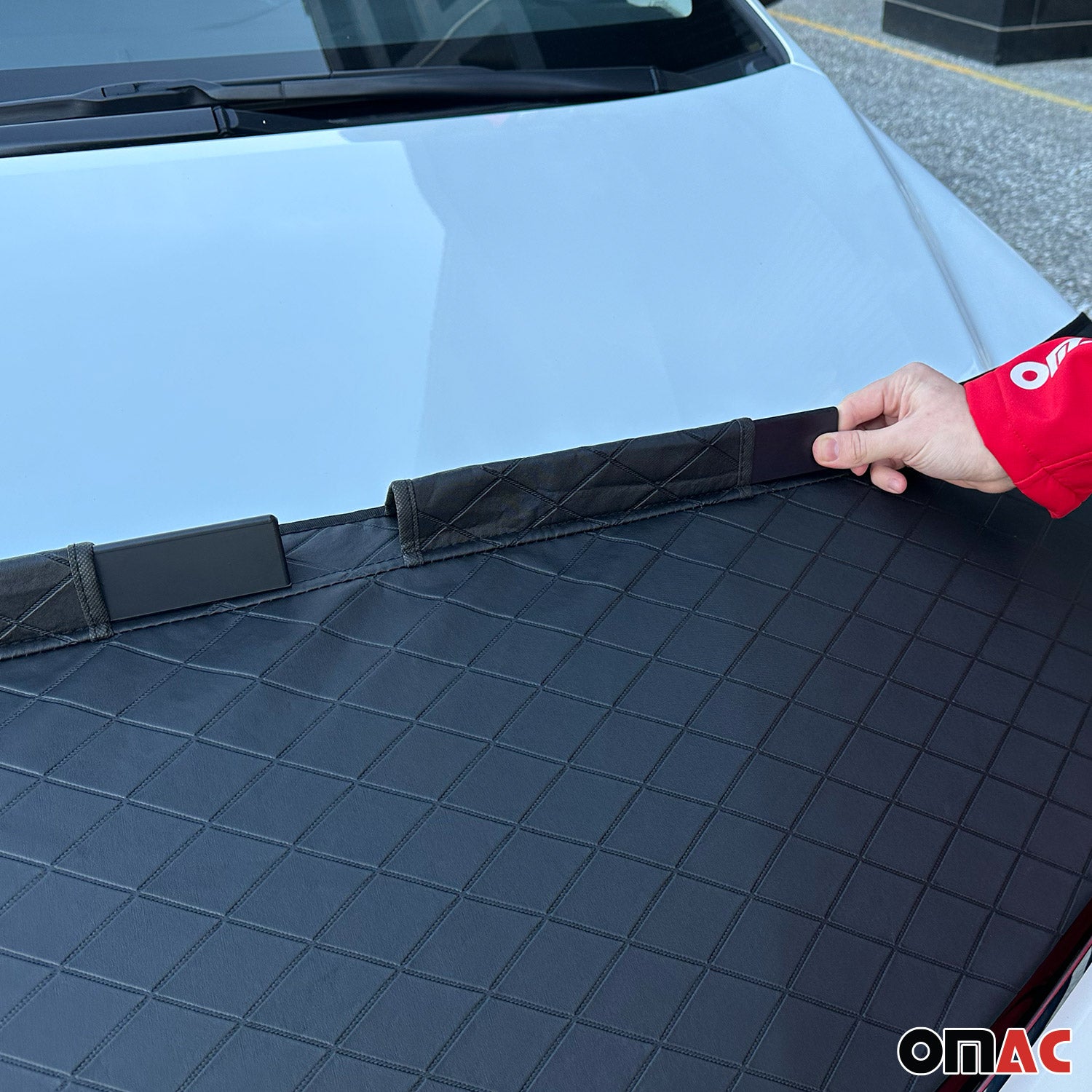 Bonnet Bra Haubenbra Steinschlagschutz für Ford Ranger II 2009-2012 Halb Schwarz
