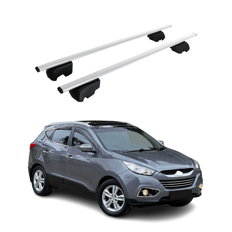 Dachträger Gepäckträger für Hyundai iX35 2010-2015 Grundträger ABE Silber 2x