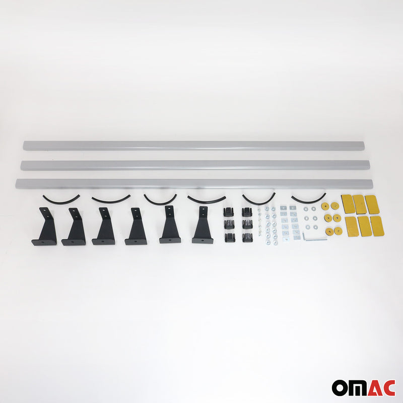 Dachträger Grundtäger für Nissan NV200 2009-2021 75kg Stahl Silber 3tlg