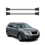 Dachträger Grundträger Gepäckträger für Nissan Pathfinder R52 2013-2021 Alu Grau