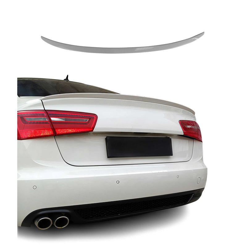 Heckspoiler Heckflügel Hecklippe für Audi A6 Limo C7 2011-2018 Farbe LY9C ABS