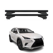 Menabo Dachträger für Lexus NX I 2015-2021 Abschließbar Aluminium Schwarz 2 tlg