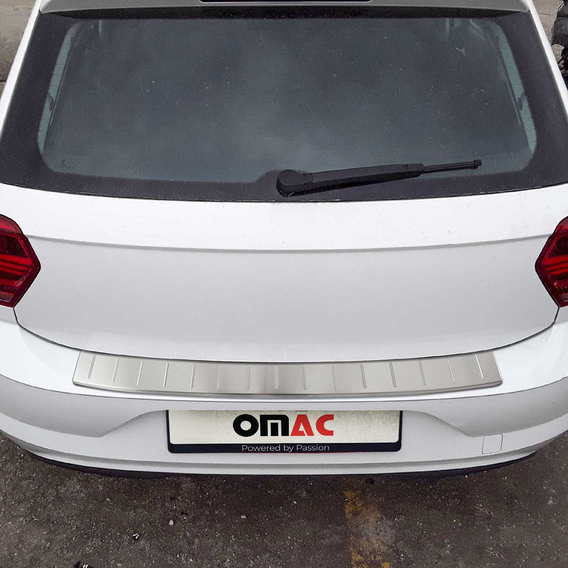 Ladekantenschutz Stoßstangenschutz für VW Polo 2017-2025 Edelstahl Gebürstet